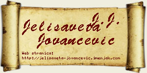 Jelisaveta Jovančević vizit kartica